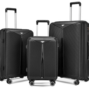 Μάυρες Βαλίτσες Σέτ 3 Τεμαχίων 20"/24"/28" (#TR-1003B)