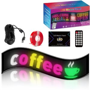GLOBOSTAR® MATRIX GLB-106-0010 Εύκαμπτη Κυλιόμενη Ψηφιακή Επιγραφή 78x20cm P4.5 160x32 Pixel LED 20W AC 220-240V Αδιάβροχο IP65 Πολύχρωμο RGB - Bluetooth Control μέσω iPIXEL APP - Μ78 x Π0.4 x Υ20cm - 2 Χρόνια Εγγύηση