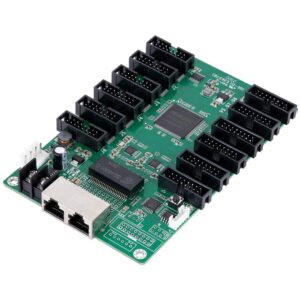 GloboStar® CARDULCO ZH-T12 90387 Professional LED Receiving Card 12 x HUB75 - Κάρτα Καναλιών για Ψηφιακές Οθόνες LED Video Wall - Loading Area W128 x H768 - Gray Level 65536 - Gigabit Network Linkable - DC 3.5~6V - IP20 Μ14.8 x Π9.6 x Υ1.7cm