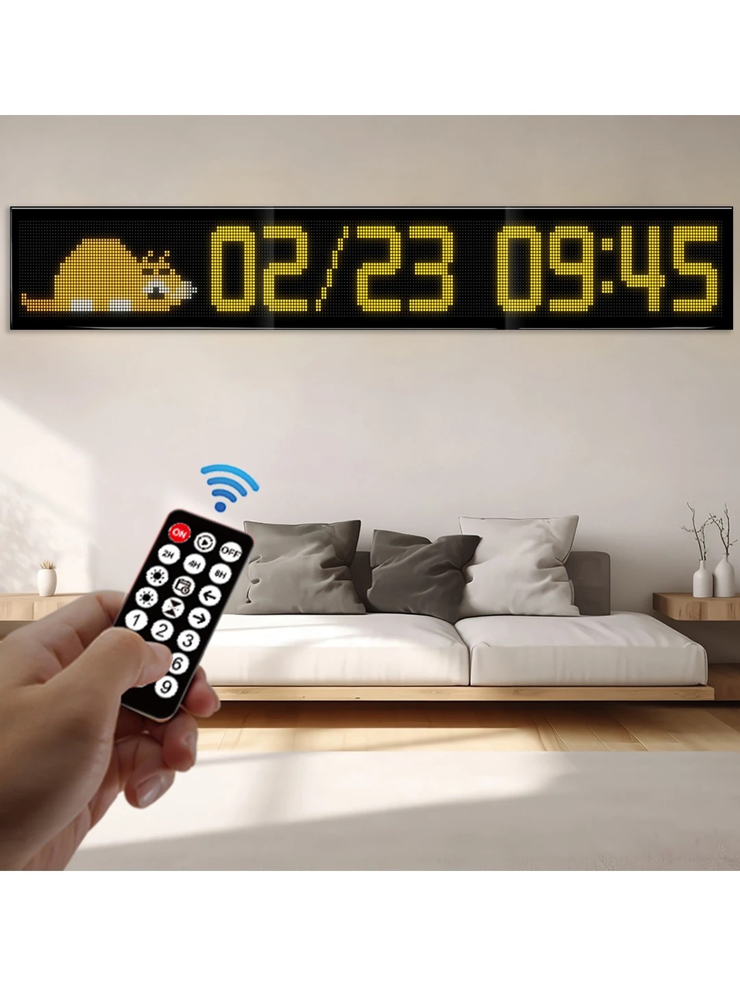 GLOBOSTAR® MATRIX GLB-106-0013 Εύκαμπτη Κυλιόμενη Ψηφιακή Επιγραφή 192x28cm P7 256x32 Pixel LED 40W AC 220-240V Αδιάβροχο IP65 Πολύχρωμο RGB - Bluetooth Control μέσω iPIXEL APP - Μ192 x Π0.4 x Υ28cm - 2 Χρόνια Εγγύηση - Image 8