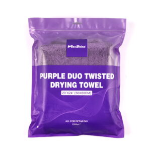 Πετσέτα στεγνώματος medium DUO TWISTED μωβ 60 Χ 50cm 1200GSM 1195060P MAXSHINE