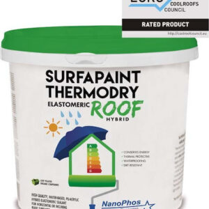 Nanophos SurfaPaint ThermoDry Elastomeric Roof Ελαστομερές Ακρυλικό Επαλειφόμενο Στεγανωτικό Πολυουρεθάνης 10lt Λευκό