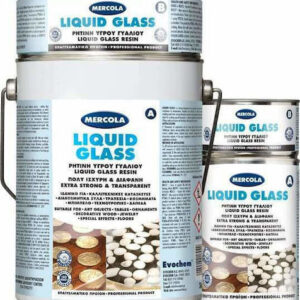 Mercola Liquid Glass Ρητίνη Υγρού Γυαλιού 2 Συστατικών 3000gr (#1804)