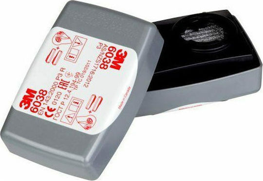3M™ 6038 Φίλτρα Σωματιδίων P3R (Ζεύγος)
