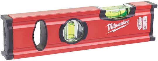 Milwaukee Redstick Slim 20 Αλφάδι Αλουμινίου 20εκ. με 2 μάτια 4932472091