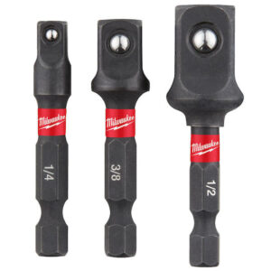 Milwaukee 4932479228 Set αντάπτορες 1/4inch x (1/4-3/8-1/2) 3τμχ