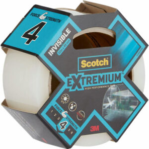 Scotch Scotch Extremium Invisible Αυτοκόλλητη Ταινία Αλουμινίου Διάφανη 20mx48mm