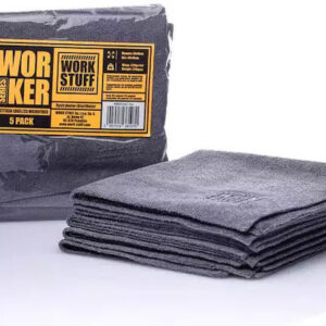 Work Stuff Worker Πανιά Μικροϊνών Καθαρισμού Αυτοκινήτου 320gsm Γκρι 40x40cm 5τμχ (#WS 097)